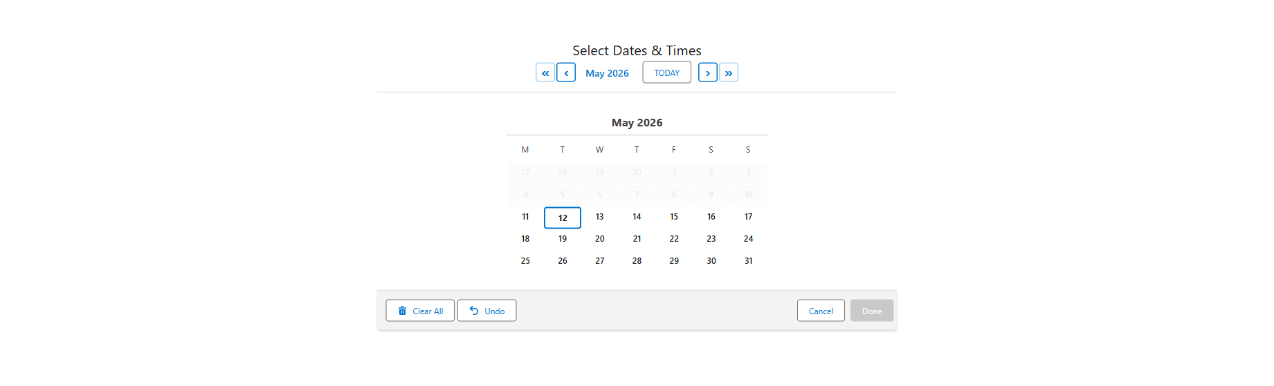 MultiDatePick Date Time component running in a Salesforce Screen Flow